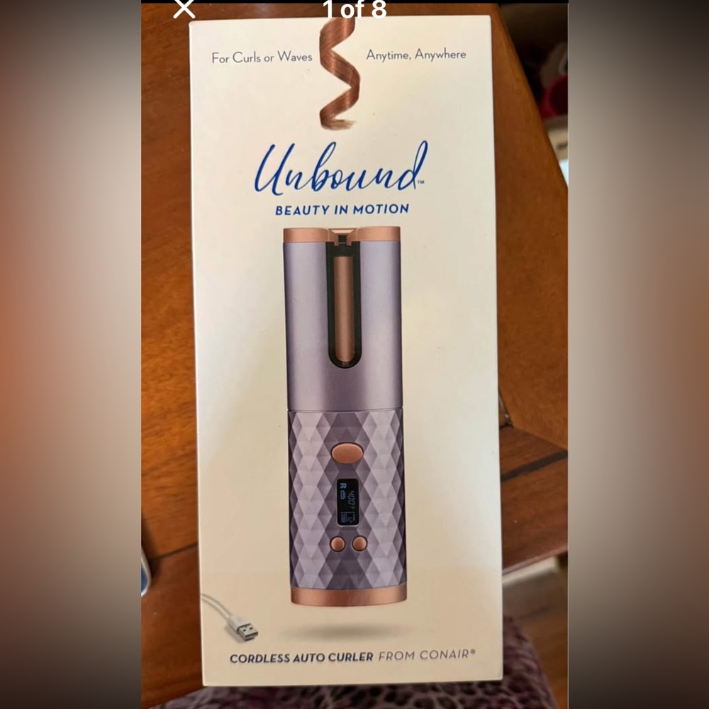 Conair Unbound Cordless Auto Curler - Purple and Gold